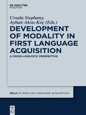 cover image of Development of Modality in First Language Acquisition